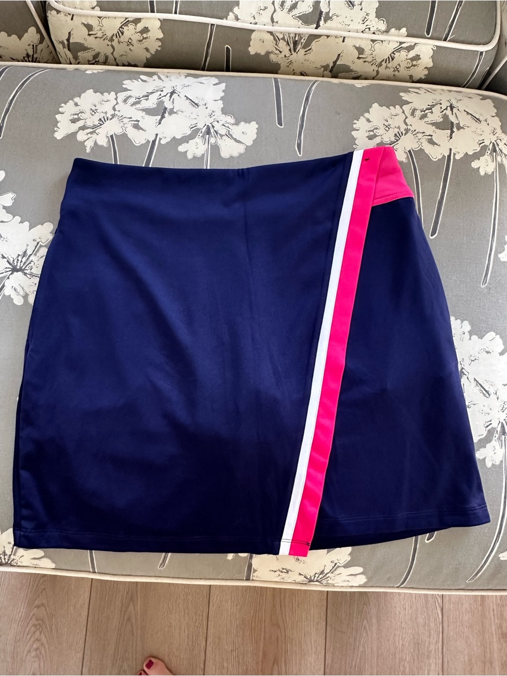 Callaway Navy Mini Skort with Hot Pink & White Side Stripe